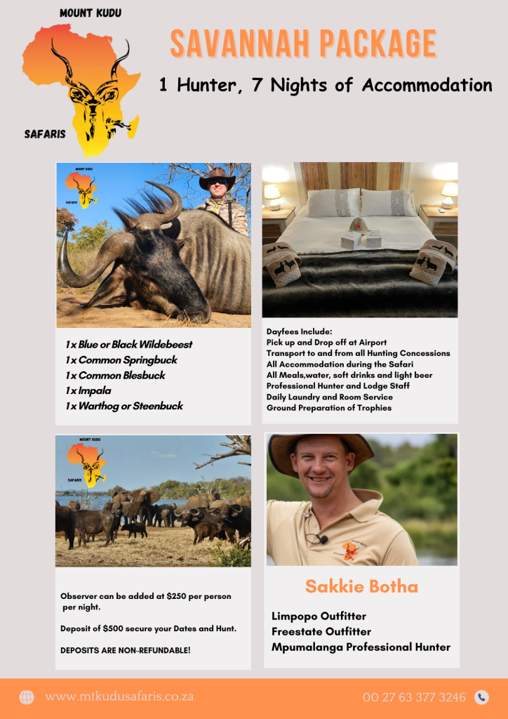 #bluewildebeesttrophyhunting #blackwildebeesttrophyhunting #familyfriendlyfreestatelodge #fivestaraccommodation #plainsgamehuntingpackagesinsouthafrica #dangerousgamehuntingpackagesinsouthafrica #ethicalhuntinginsouthafrica #ethicalhuntinginzimbabwe #allinclusivehuntinglodgesouthafrica #allinclusivepackagedealsinsouthafrica